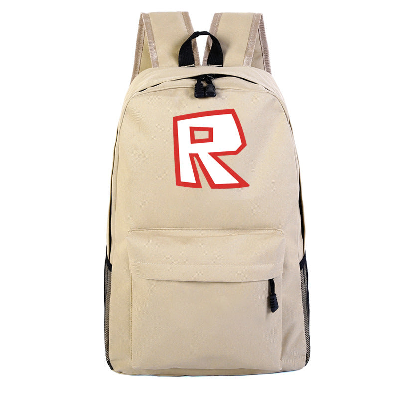 R Print Roblox Backpack For School Students Book Bag Daybag Mosiyeef - roblox oof backpack by chocotereliye