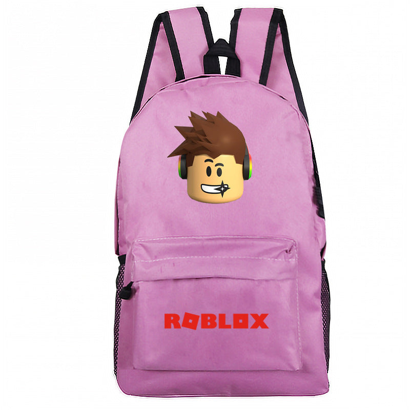 Roblox Backpack Roblow Print Schoolbag Book Bag Bag Pack Handbag - roblox detective jacket