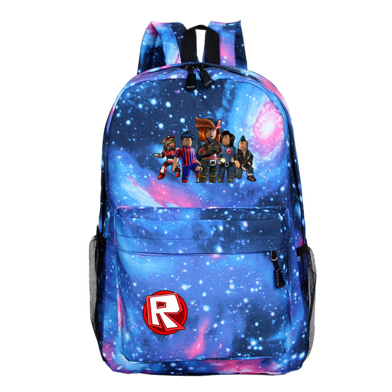 Roblox Backpack For Students Boys Girls Polyester Schoolbag Roblox Pri Mosiyeef - ซอทไหน roblox school bag rock band backpack student