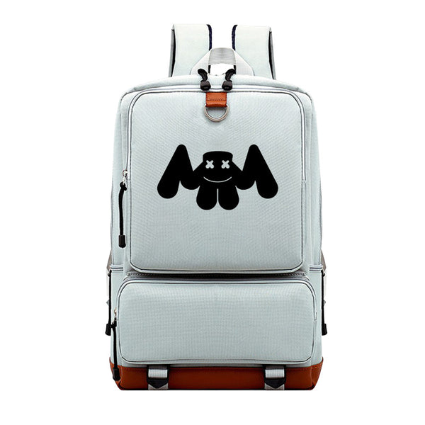 Canvas Marshmello Teens School Backpack Bookbags Mosiyeef - roblox backpack mosiyeef