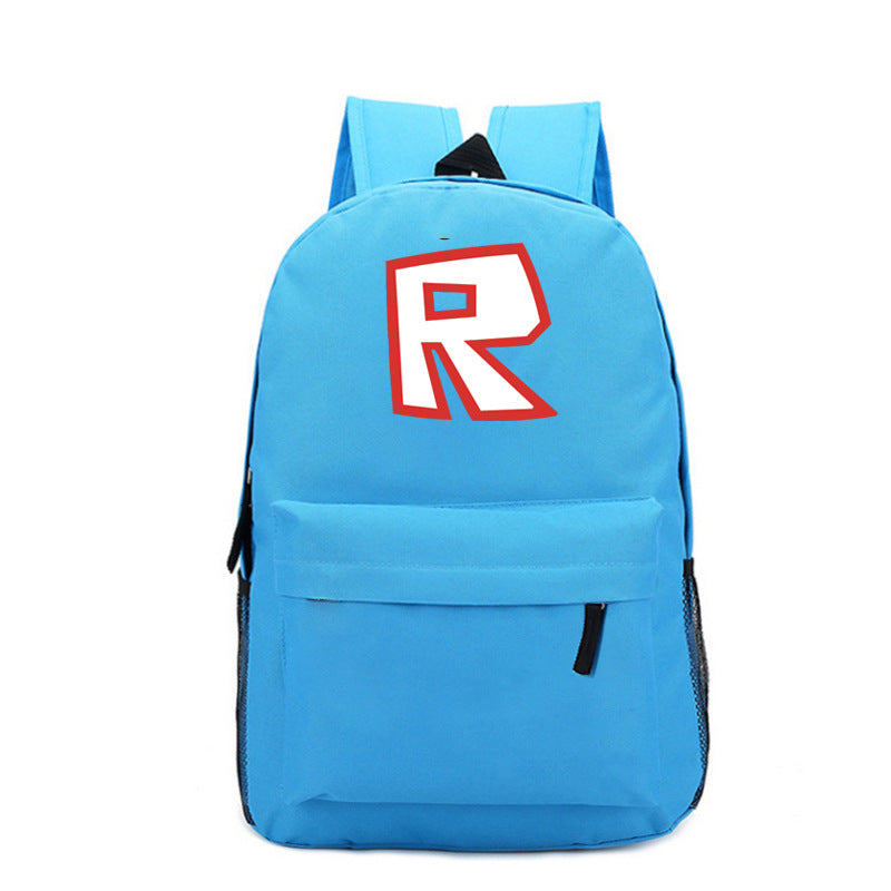 R Print Roblox Backpack For School Students Book Bag Daybag Mosiyeef - roblox backpack daylight package series lunch box blue schoolbag daypack
