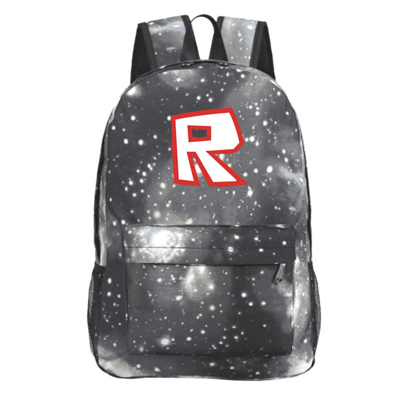 R Print Roblox Backpack For School Students Book Bag Daybag Mosiyeef - r print roblox backpack for school students book bag daybag