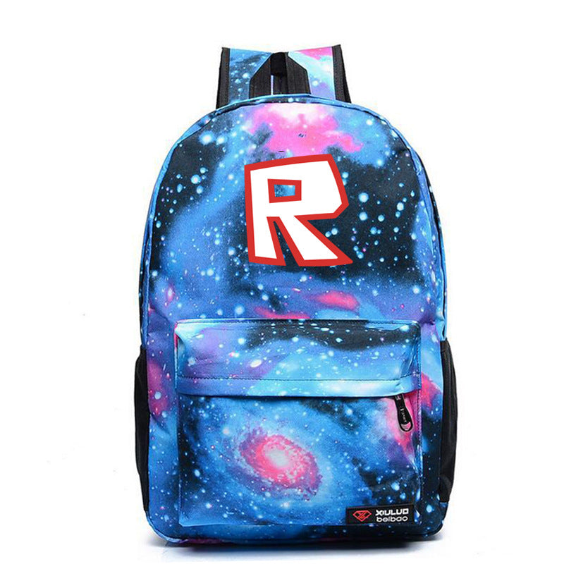 R Print Roblox Backpack For School Students Book Bag Daybag Mosiyeef - r print roblox backpack for school students book bag daybag