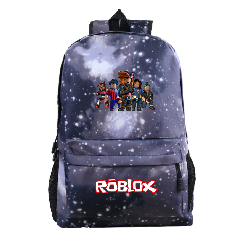 Roblox Backpack For Students Boys Girls Polyester Schoolbag Roblox Pri Mosiyeef - roblox print backpack l lightweight popular star series bag girl boy student