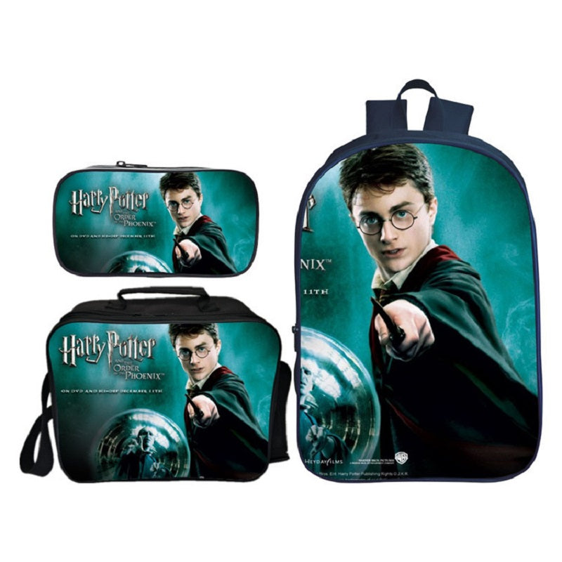 Harry Potter Students Backpack Bookbag With Lunch Box And Pencil Case Mosiyeef - phoenix roblox backpack