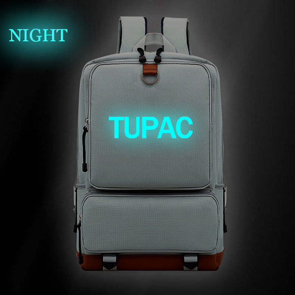 2pac Tupac Shakur Hip Hop Fans Backpack Big Capacity Travel Bag Glow I Mosiyeef - roblox 2pac codes