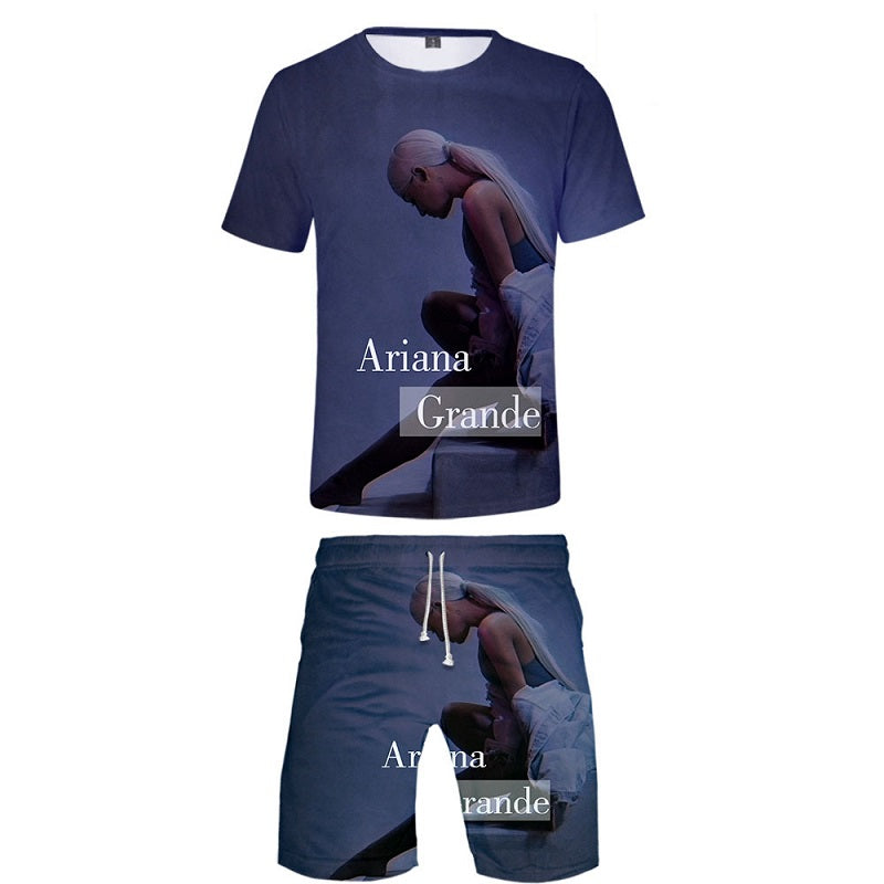 Ariana Grande 3d Print Men S Shirt And Shorts Suit Mosiyeef - roblox ariana grande t shirt