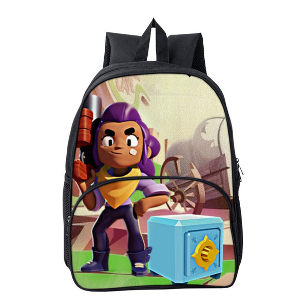 Brawl Stars 3d Print Teens Students Polyester Backpack School Bag - roblox backpack roblow print schoolbag book bag bag pack handbag travelbag