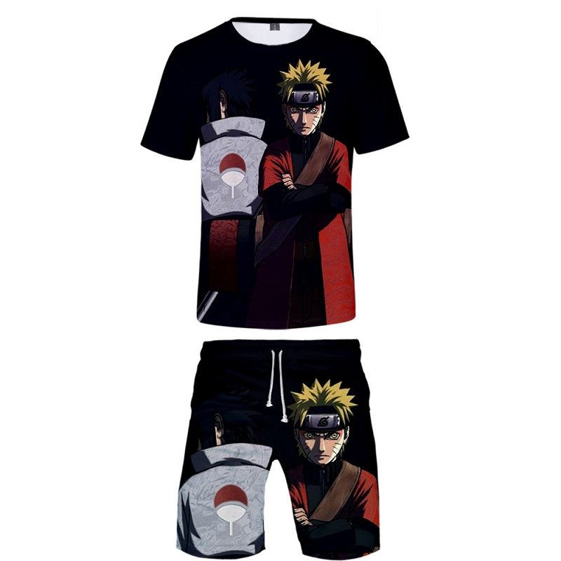 Anime Naruto Shirts And Shorts Casual Summer Suit Mosiyeef - roblox naruto shirt image