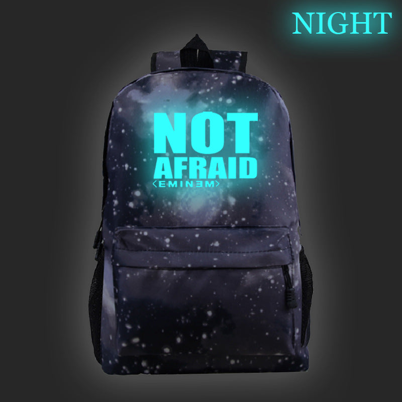 Eminem Youth Backpack High School Students Not Afraid Print - roblox backpack roblow print schoolbag book bag bag pack handbag travelbag