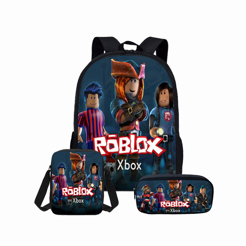 Roblox Students Backpack 3d Print Backpack Lunch Box Bag And Pencil Ba Mosiyeef - 3d printing roblox backpackschool baglaptop bagtravel