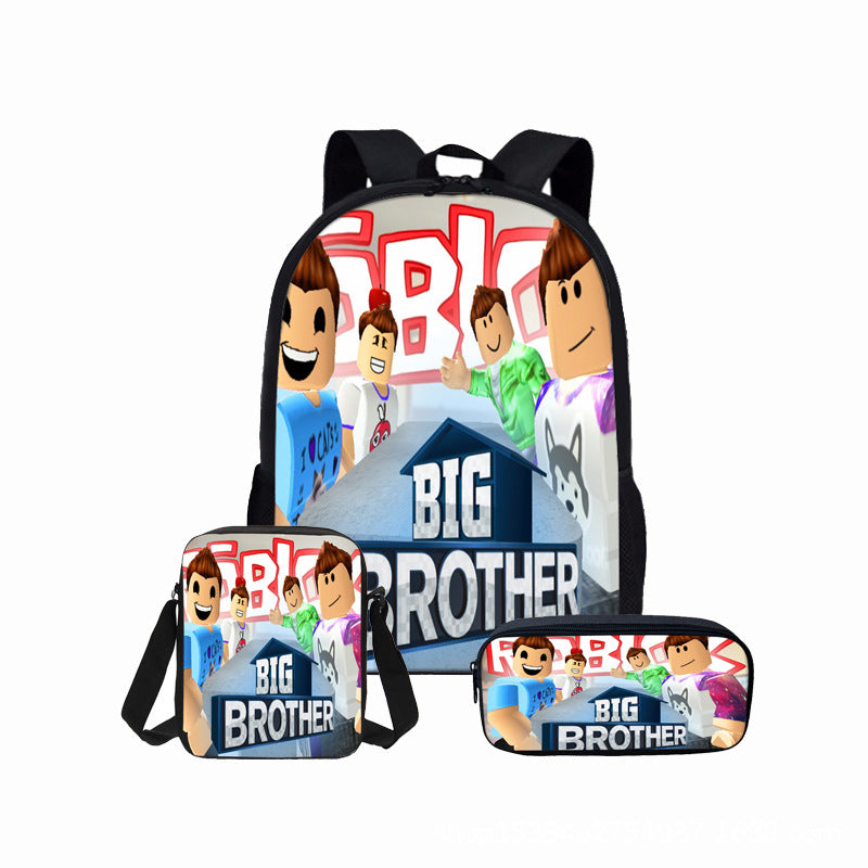Roblox Students Backpack 3d Print Backpack Lunch Box Bag And Pencil Ba Mosiyeef - roblox backpack mosiyeef