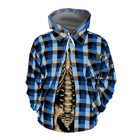 Halloween Hoodies Fake Shirt And Skeleton Hoodies Unisex Mosiyeef - black skeleton hoodie roblox