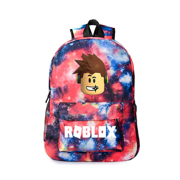 Roblox Print Roblox Galaxy Color School Backpack Bookbag Youth Daybag Mosiyeef - 2019 roblox simbuilde series two compartment galaxy lunch bag