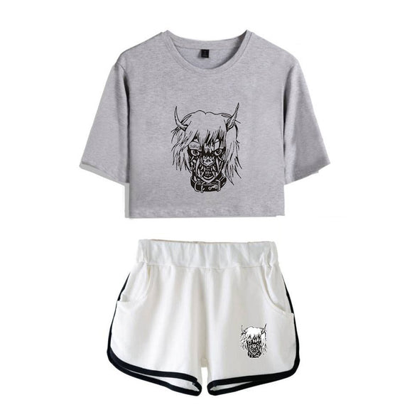 Lil Peep Crop Top And Shorts Suit Mosiyeef - roblox lil peep codes