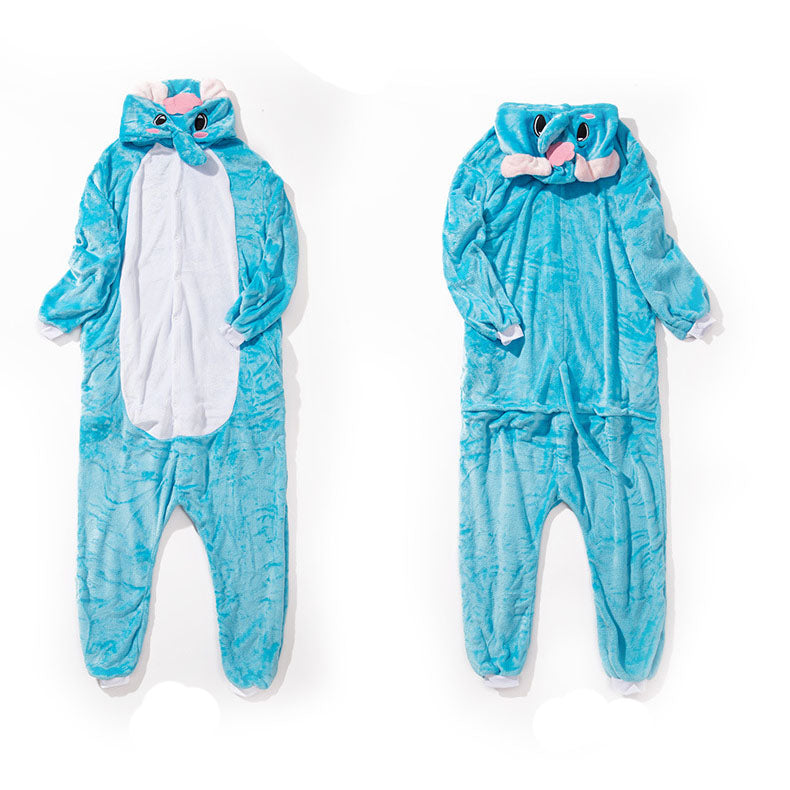 Adult Animal Onesis Pajamas Blue Elephant Kigurumi Halloween Cosplay C Mosiyeef - code for elephant suit in roblox