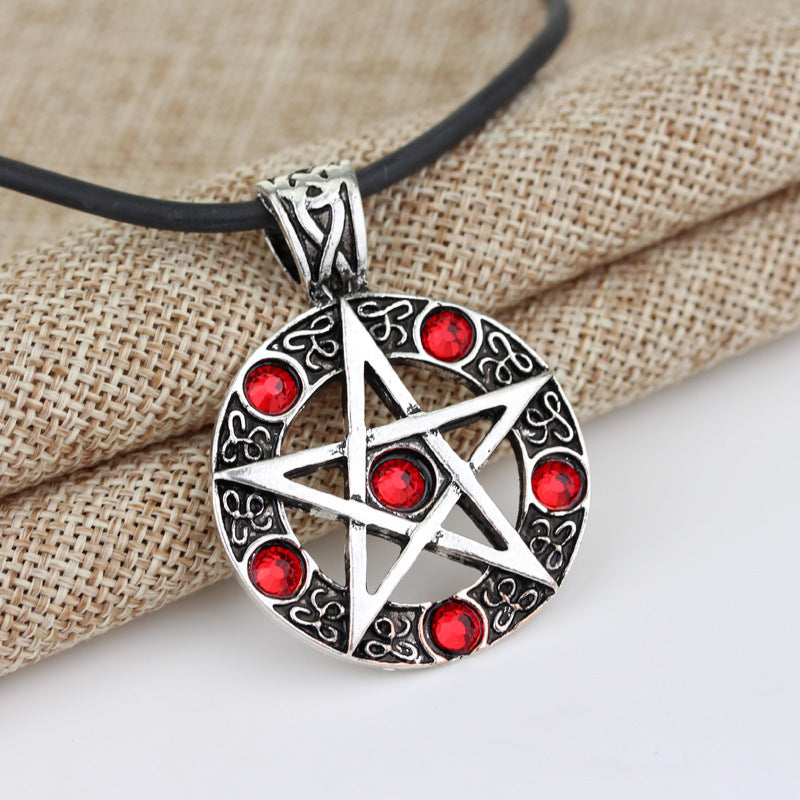 Supernatural Necklace Jewelry Dean Winchester Star Necklace Pendants Mosiyeef - black star necklace roblox