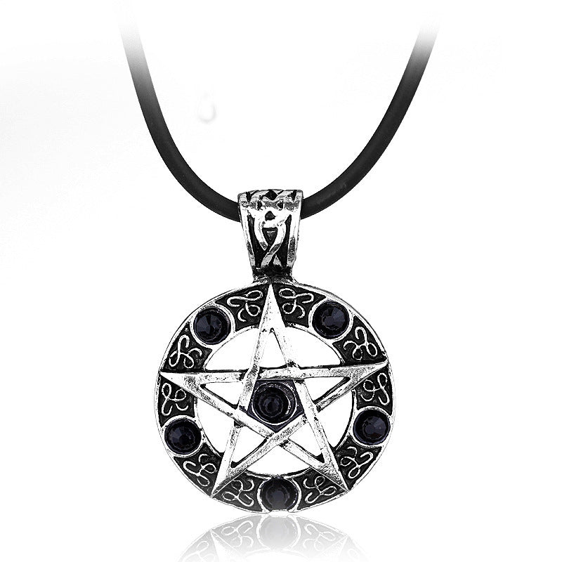 Supernatural Necklace Jewelry Dean Winchester Star Necklace Pendants Mosiyeef - black star necklace roblox