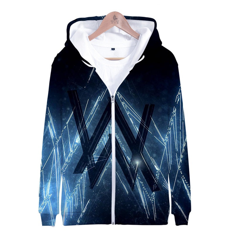 Alan Walker Fashion Zipper Hoodie Jacket Mosiyeef - roblox alan walker hoodie