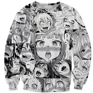 ahegao face sweatshirt