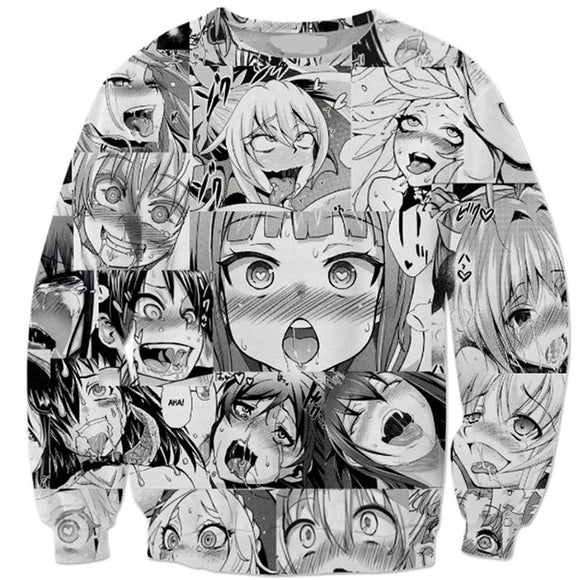 ahegao face sweater