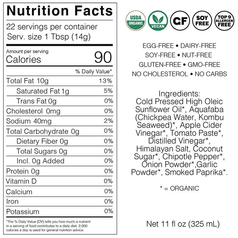 Fabalish Chipotle Mayo Nutrition Info