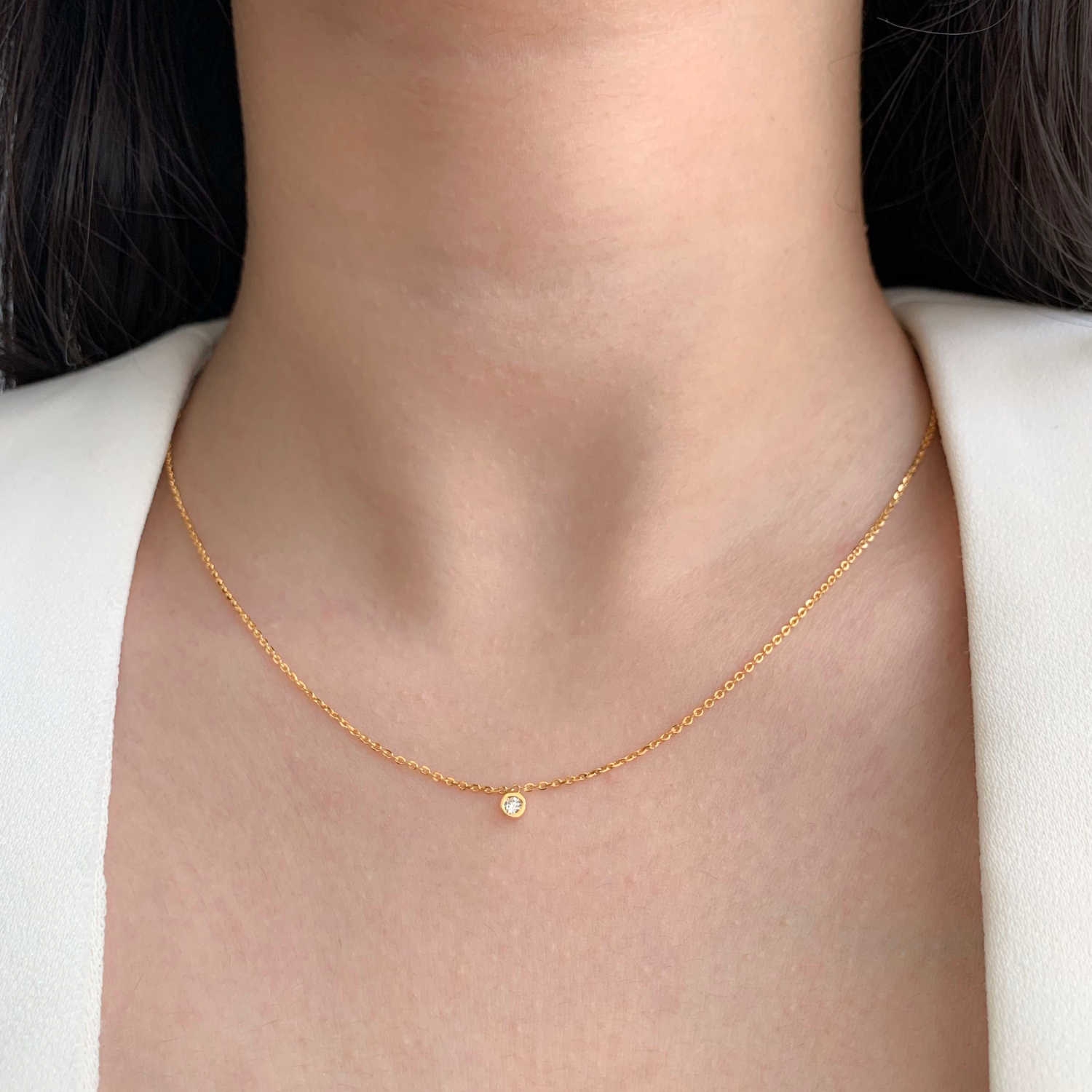 Buy Necklace Plain Chain Dainty Thin Chain Choker Necklace Layering Necklace  Delicate Chain Necklace Simple Chain Necklace Basic Chain Online in India -  Etsy