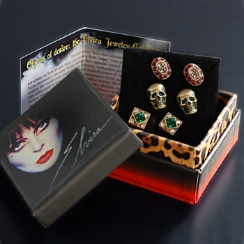 Elvira's Gothic Earring Trio