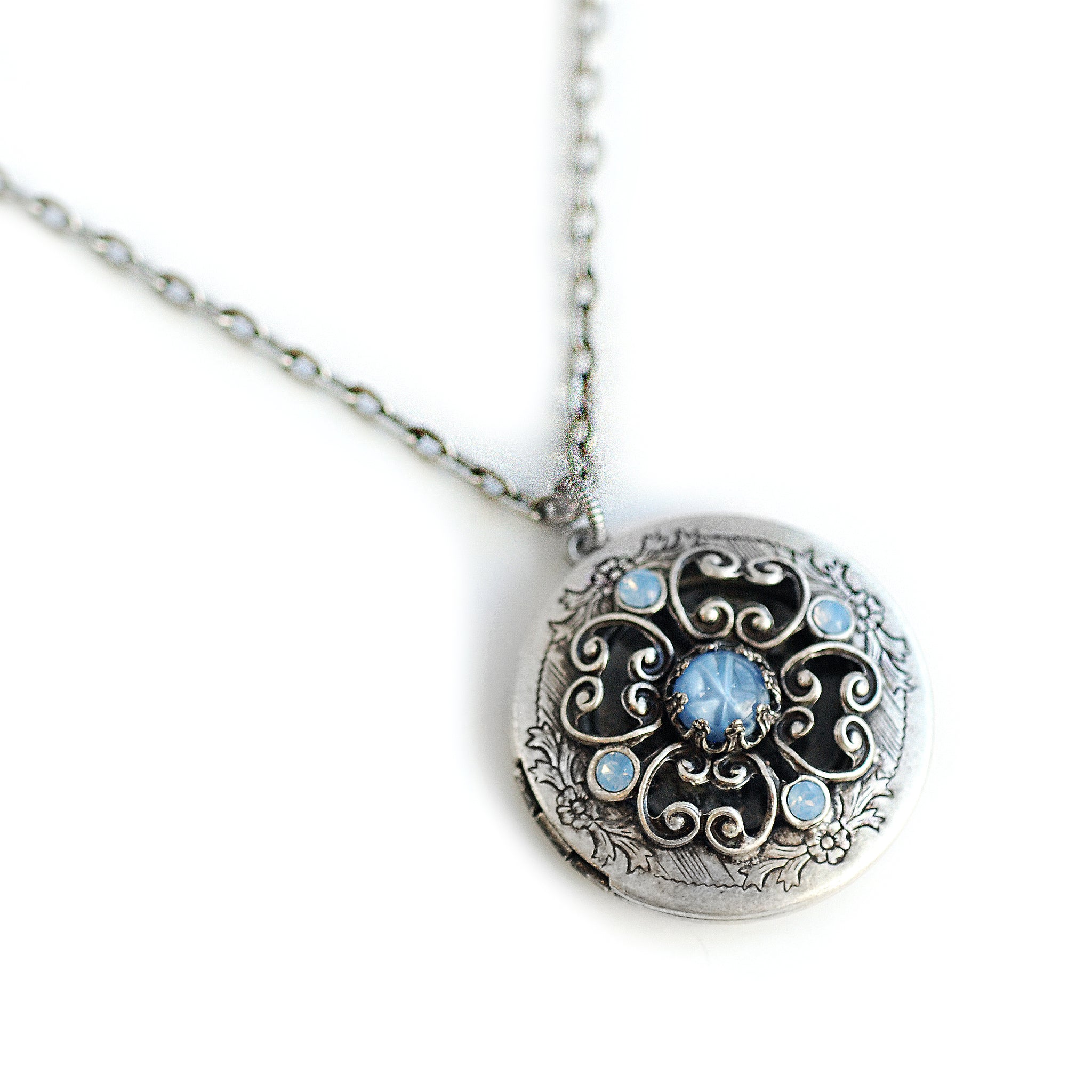 old silver locket