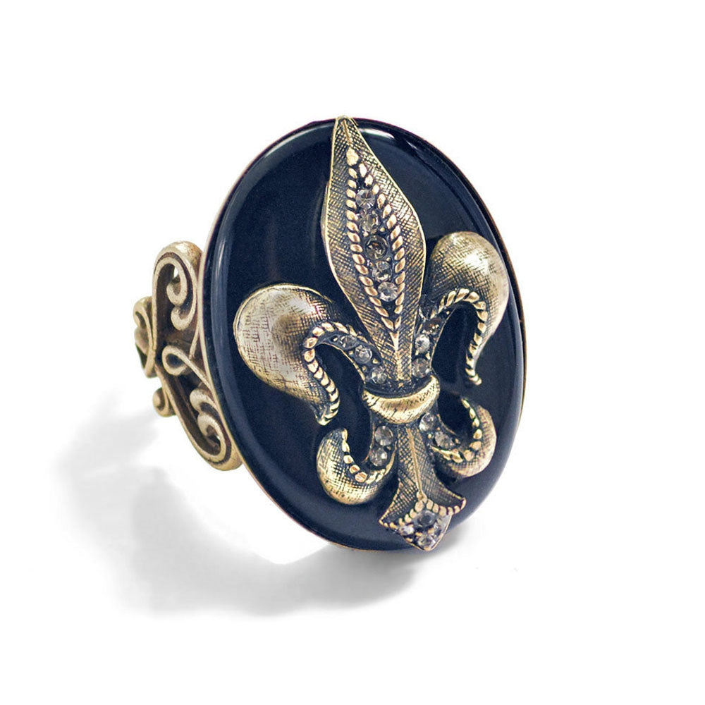 Fleur de Lis Old Paris Ring by Sweet Romance – Sweet Romance Jewelry