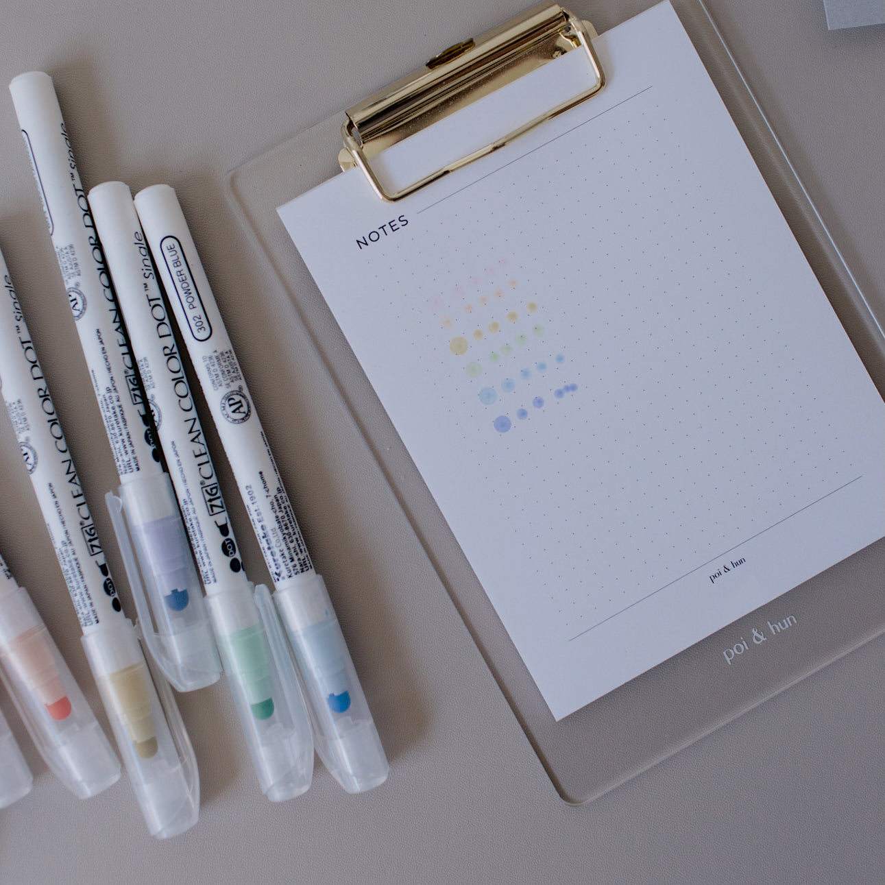 How To Use Clean Color Dot Markers – Poi & Hun