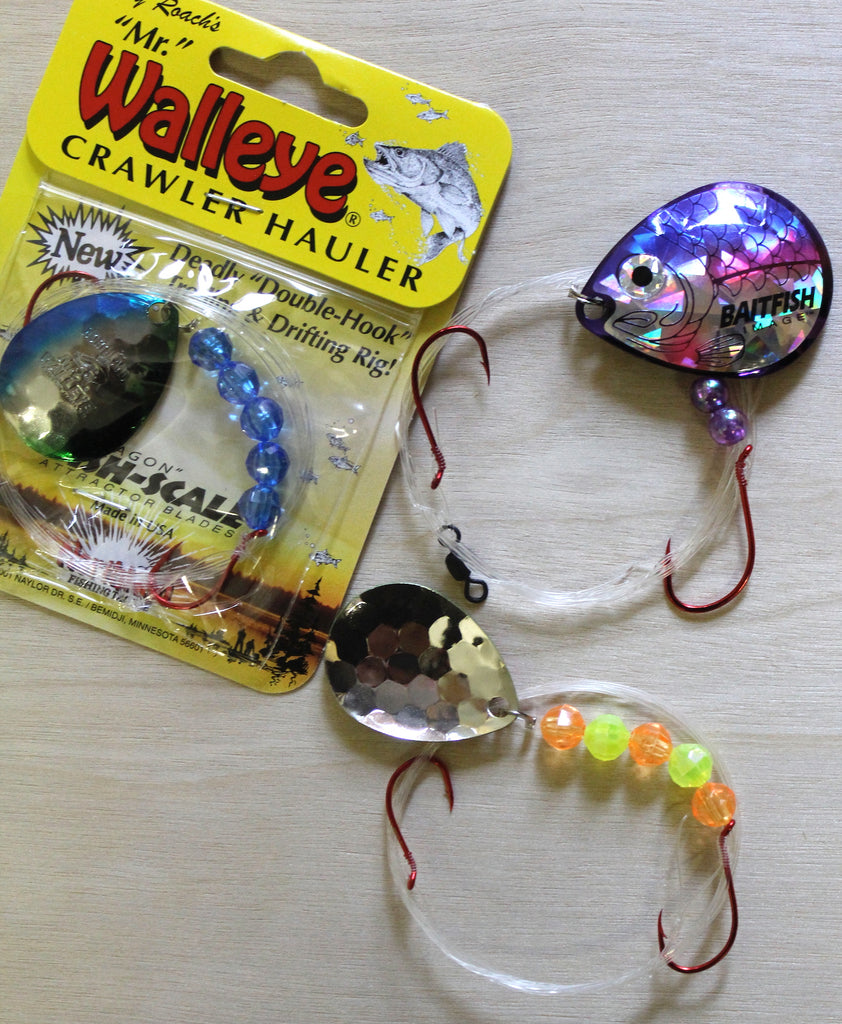 Spin & Glo on a Walleye harness.
