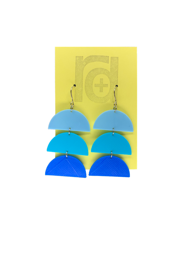 Gradient Expectations 3d Printed Earrings R D