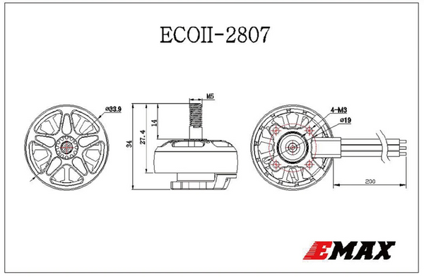 Emax ECO II 2807 Eng drawing
