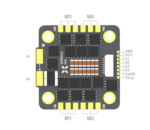 FOXEER REAPER 65A ESC WIRING DIAGRAM