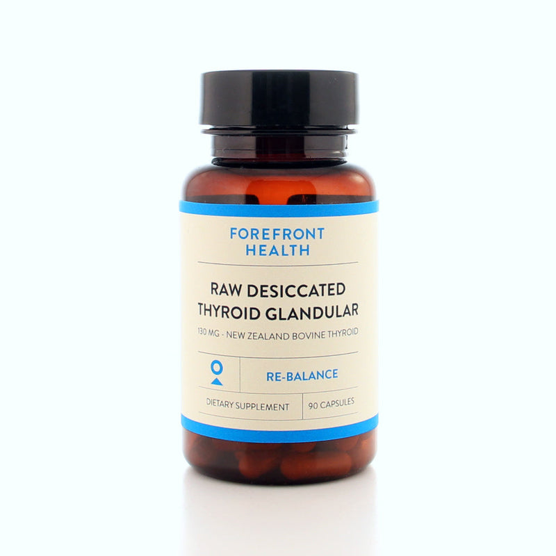 Raw Desiccated Thyroid (130 mg capsules) Forefront Health