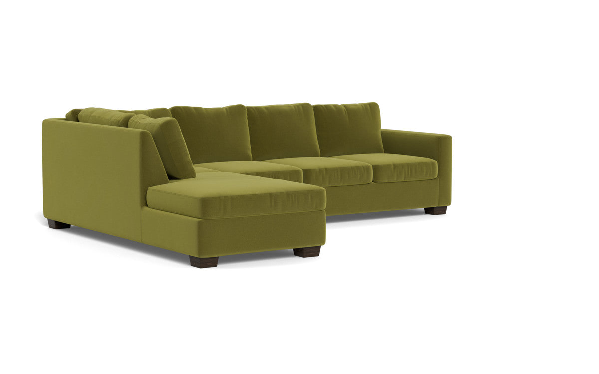121" Left Chaise Track Sectional