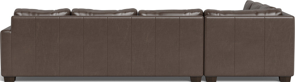 121" Leather Right Corner Sleeper Sectional for Comfortable Lounging and Relaxing