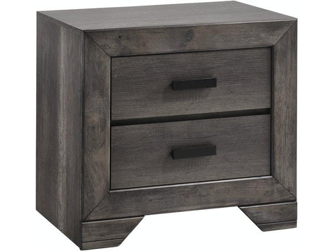 rustic nightstand with drawers
