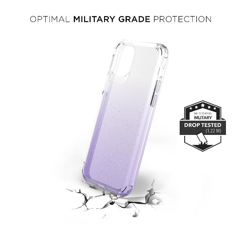 Iphone 11 Pro Purple Clear Sparkle Glitter Phone Case Caseco Inc