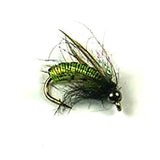 Best Flies for Beginning Fly Fishing Angler Fly Box - Hotwire Caddis Chartreuse