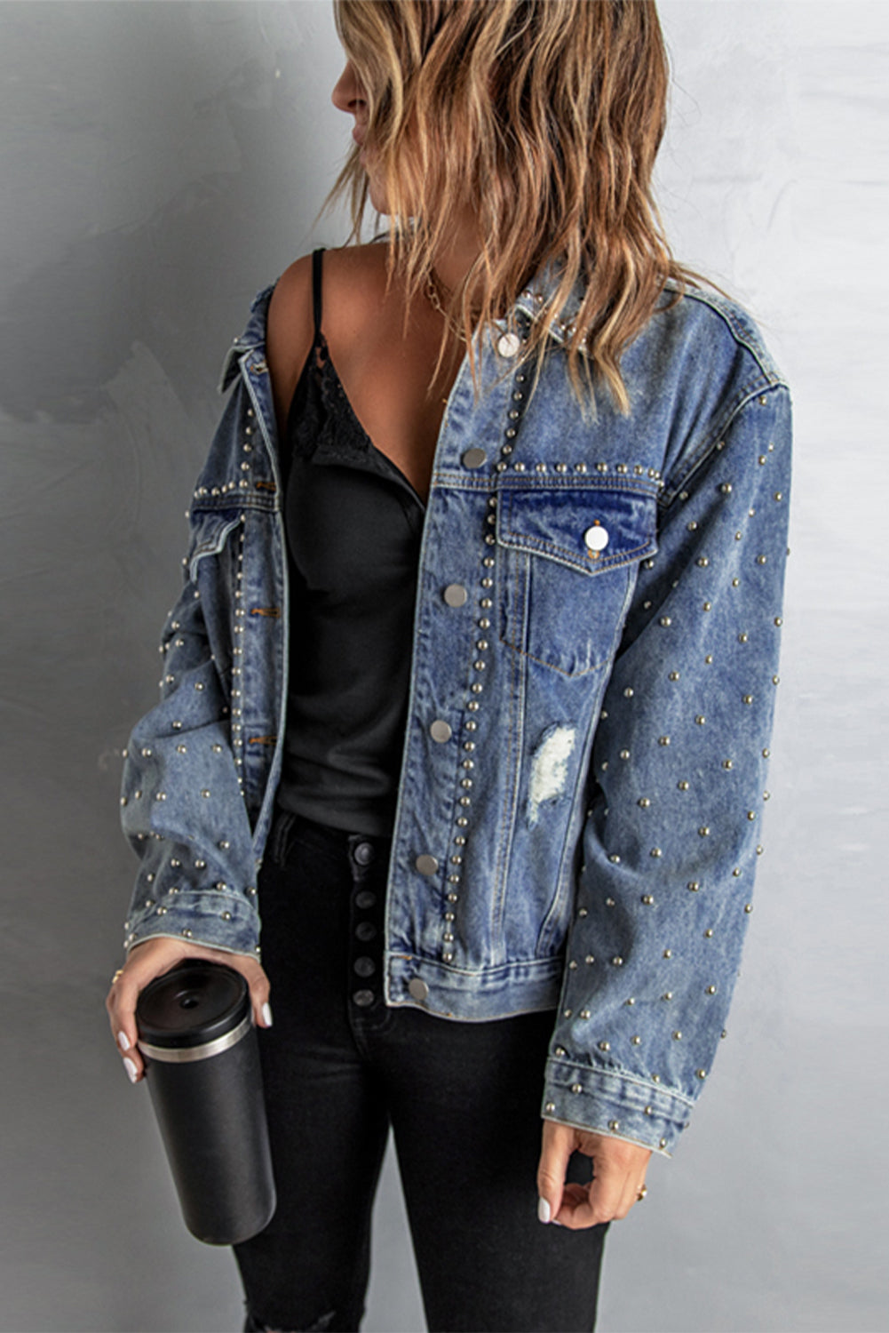 DISTRESSED DENIM JACKET – KDNK