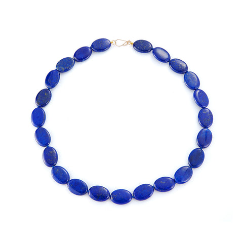 Handcrafted Lapis Lazuli Double Strand Necklace - Blue Mystique | NOVICA