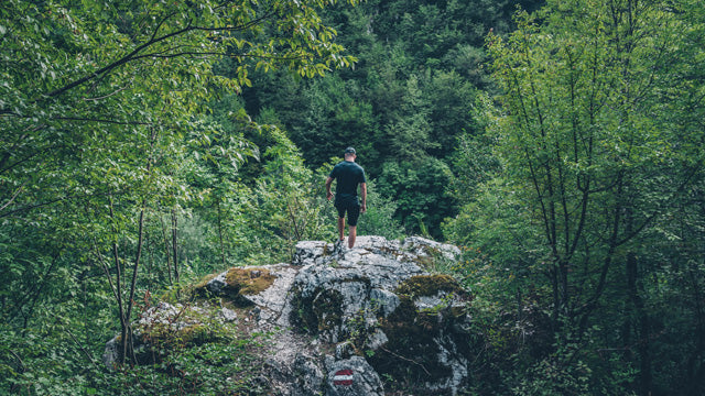 man in wilderness