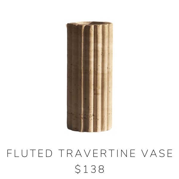 travertine vase