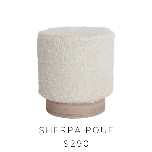 sherpa pouf