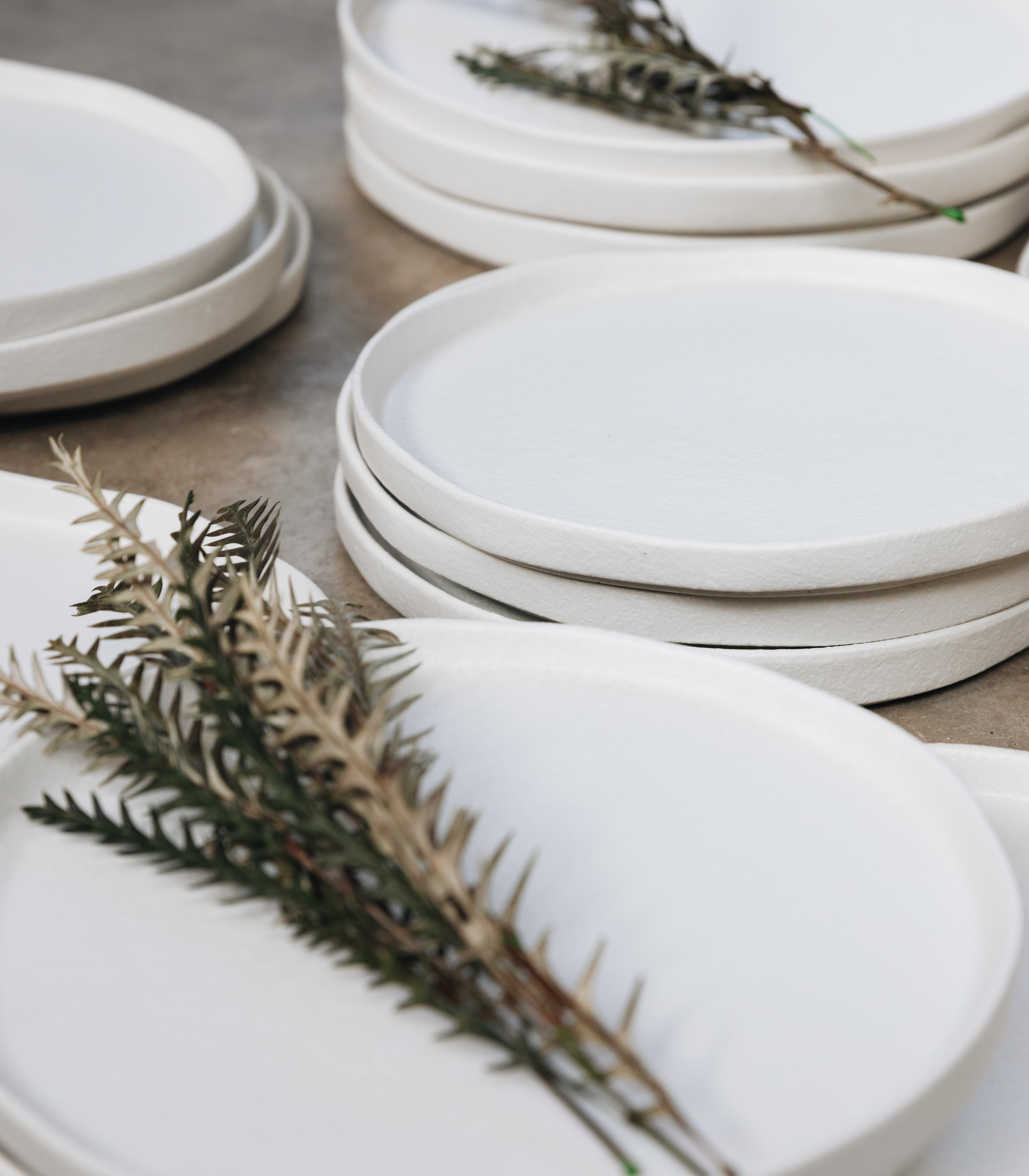 Tulum Collection - StyleMeGHD - White Textured Plate