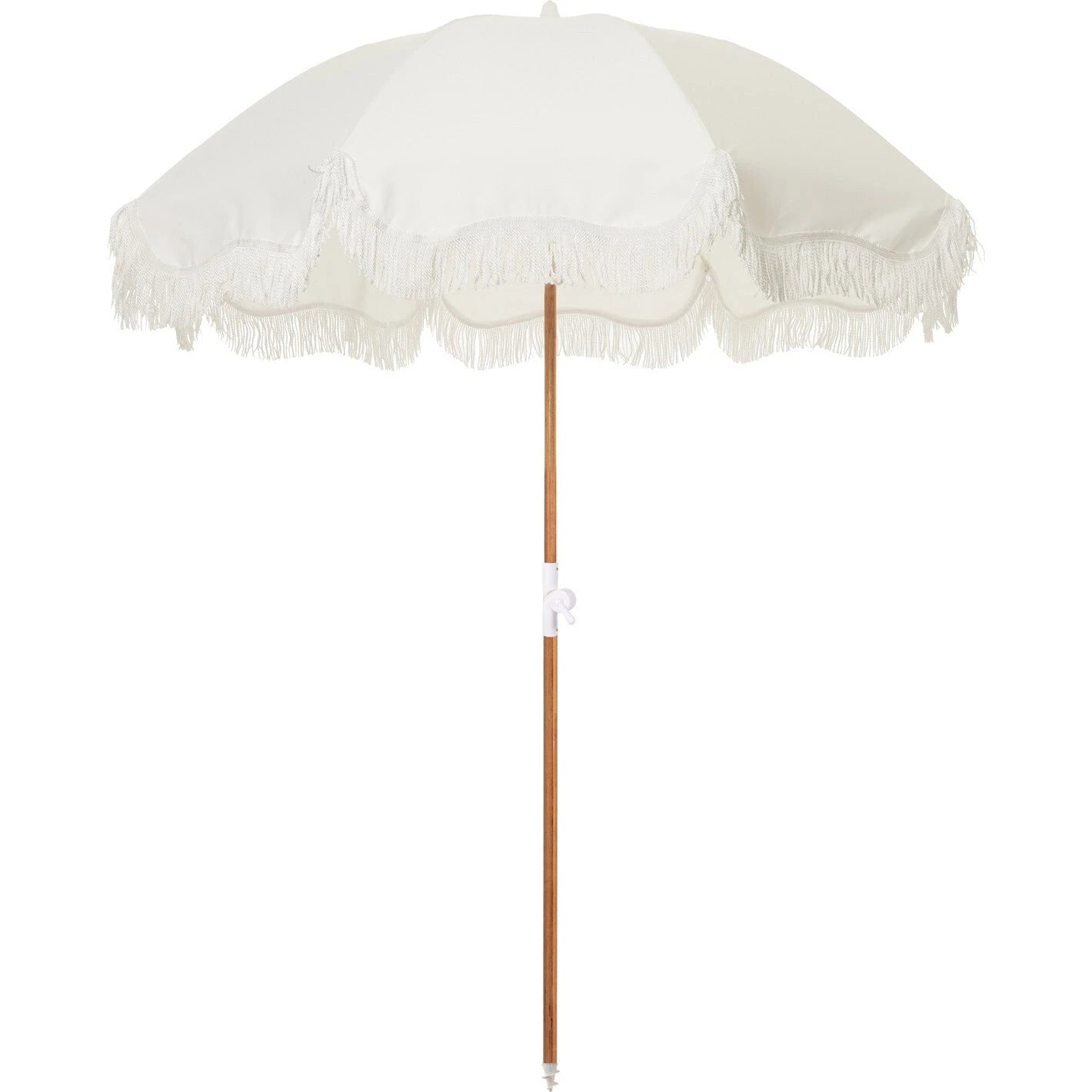 Tulum Collection - StyleMeGHD - White Fringe Umbrella