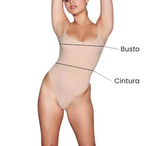 Body Curve - Body Modelador Com Abertura Higiênica