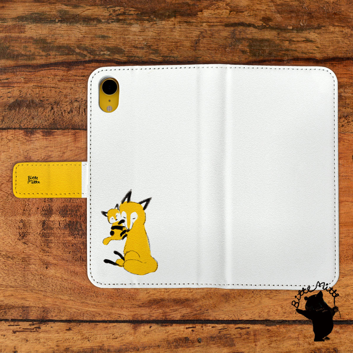 スマホケース 手帳型 全機種対応 おしゃれ アンドロイド かわいい キツネ スマホケースのcase Garden